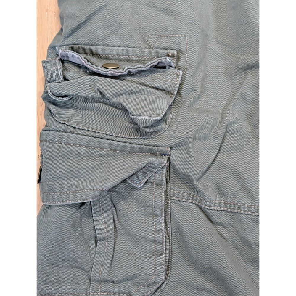 Arizona Jean Co Mens Forest Green Vintage Surplus Cargo Pants with Belt 36x32 - Picture 8 of 14